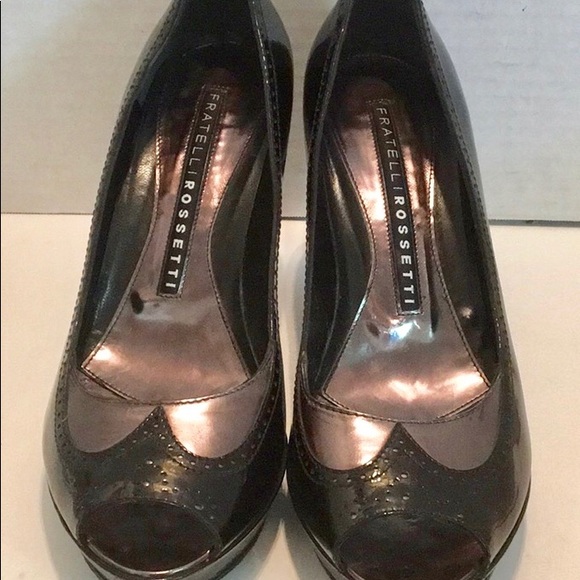 Fratelli Rossetti Shoes - FRATELLI ROSSETTI Black Gun Metal PATENT HEEL 40